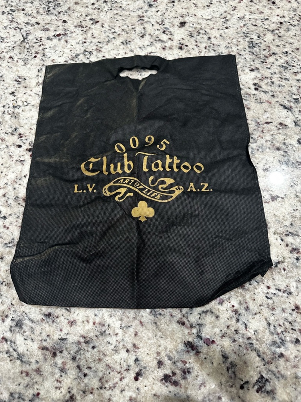 Club Tattoo Gold Logo Tote Bag - Black